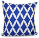 Geometric Decorative Pillow, Dazzling Blue, 16"x16"