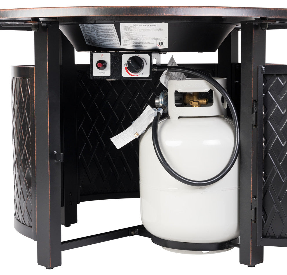 Verona Aluminum Round LPG Fire Pit