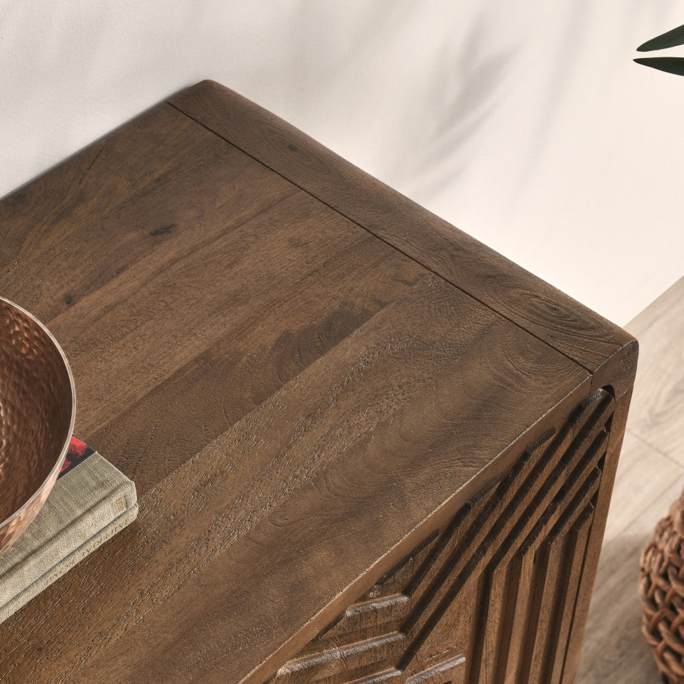 Holmes Four Door Mango Wood Sideboard by Kosas Home