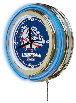 Gonzaga Neon Clock