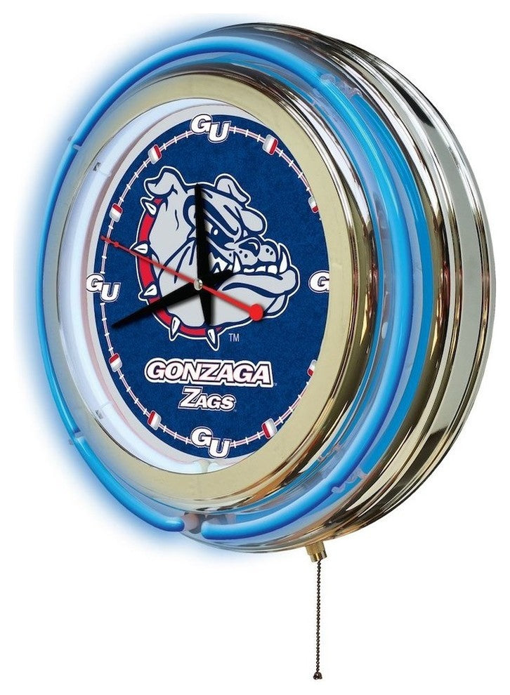 Gonzaga Neon Clock