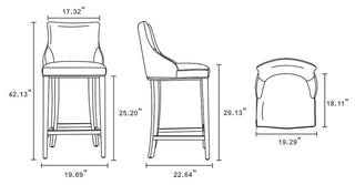Manhattan Comfort Shubert Barstool