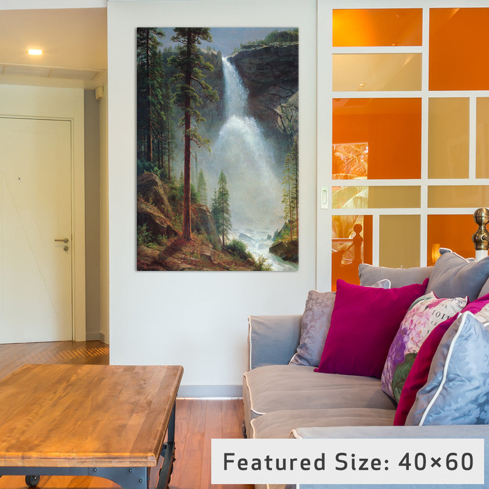 "Nevada Falls" by Albert Bierstadt, 26x18x1.5"