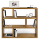 Contemporary Wood Low Book Shelf Display