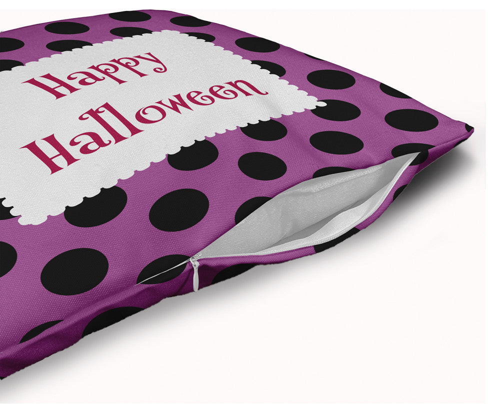 Happy Halloween Dots Accent Pillow With Removable Insert, Orchid, 20"x20"