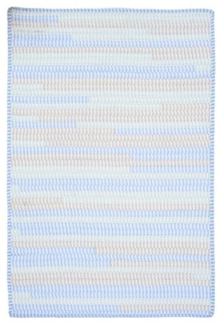 Ticking Stripe TK58 Starlight Teen/Kids Area Rug, Rectangular 8'x11'