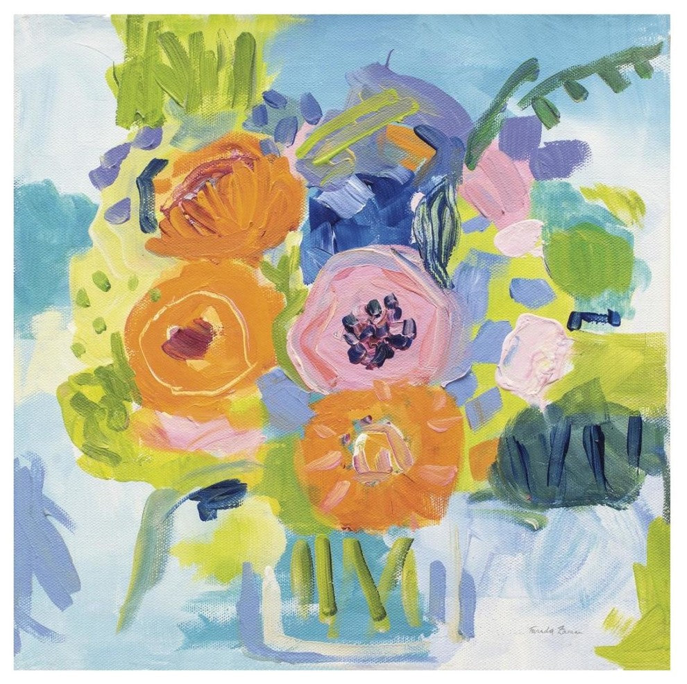 "Summer Bouquet" Digital Paper Print by Farida Zaman, 26"x26"