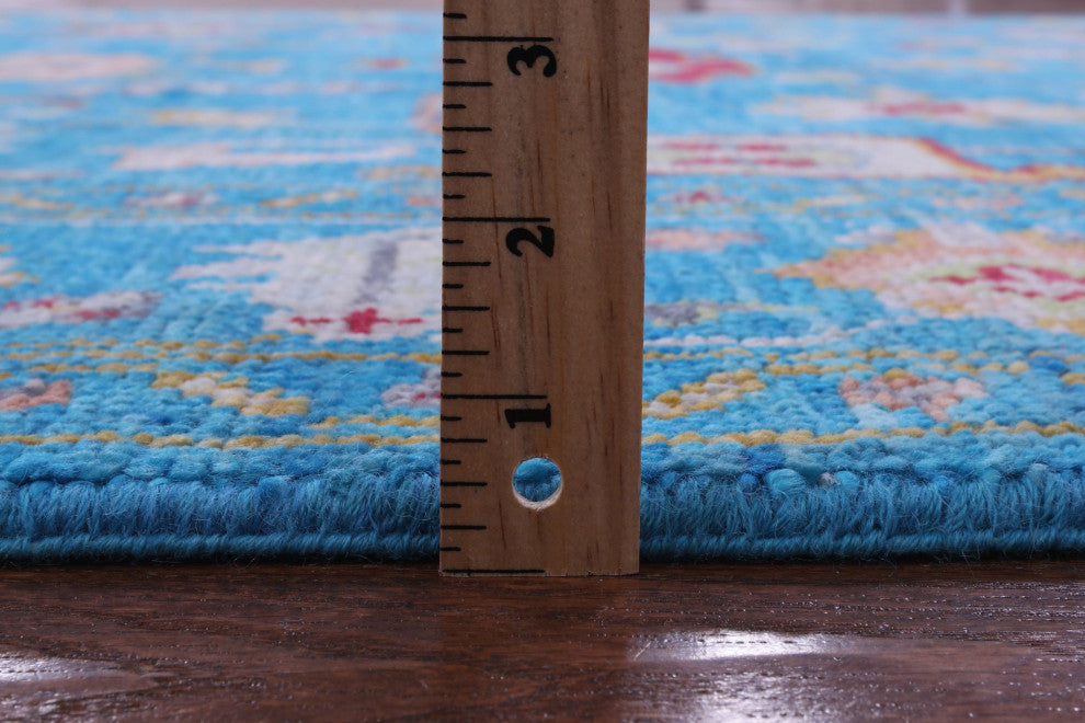 6' 1" X 12' 4" Hand Knotted Turkish Oushak Wool Rug - Q14979