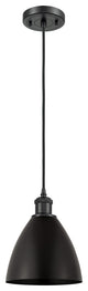 Ballston Dome Mini Pendant, Matte Black, LED
