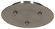 Unijack, 87120Uj, Three-Port Round Canopy, Brushed Steel