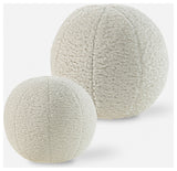 Uttermost 64048 Capra Set of (2) Decorative Fabric Spheres - White