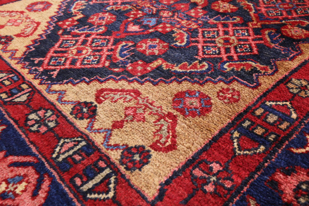 New Runner Persian Hamadan Wool Rug 3' 5" X 14' 7" - S1706