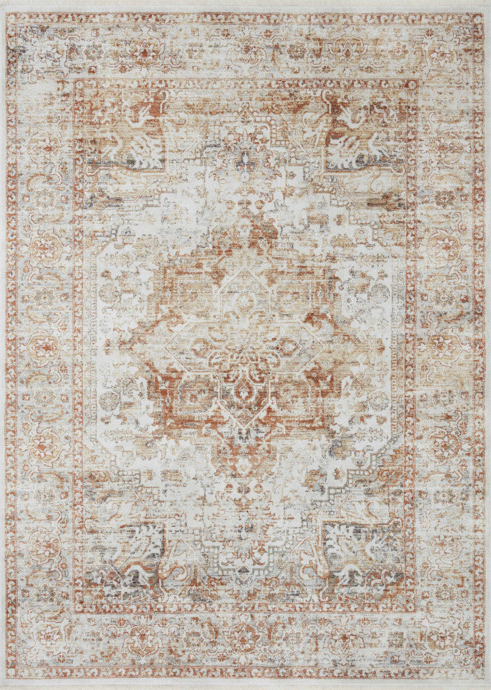 Loloi Bonney Ivory / Sunset 9'-3" x 12'-10" Area Rug