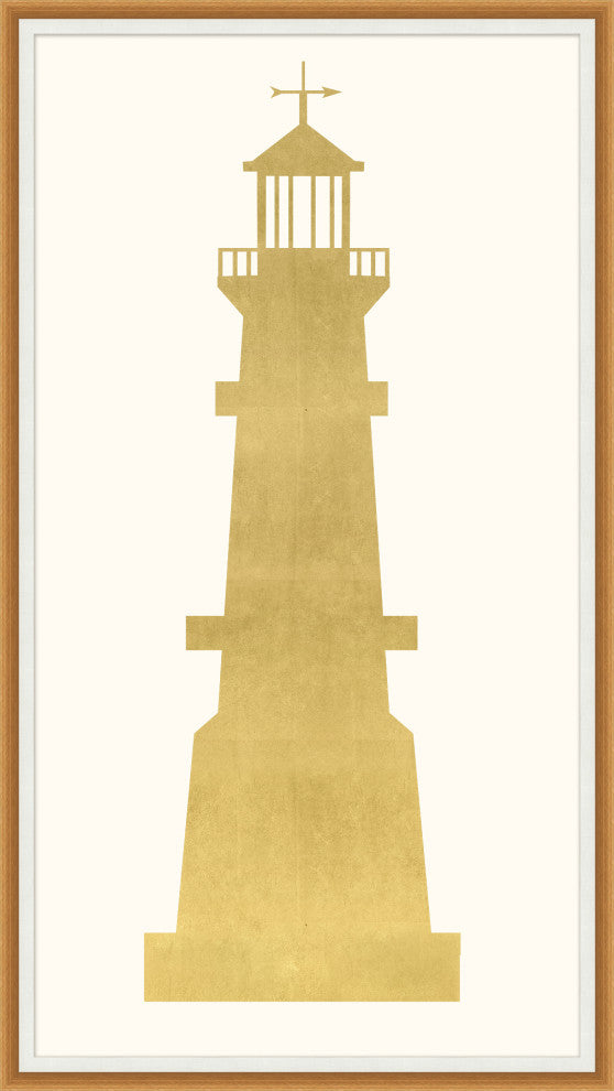 Gold Lighthouse 3, Giclee Reproduction Artwork