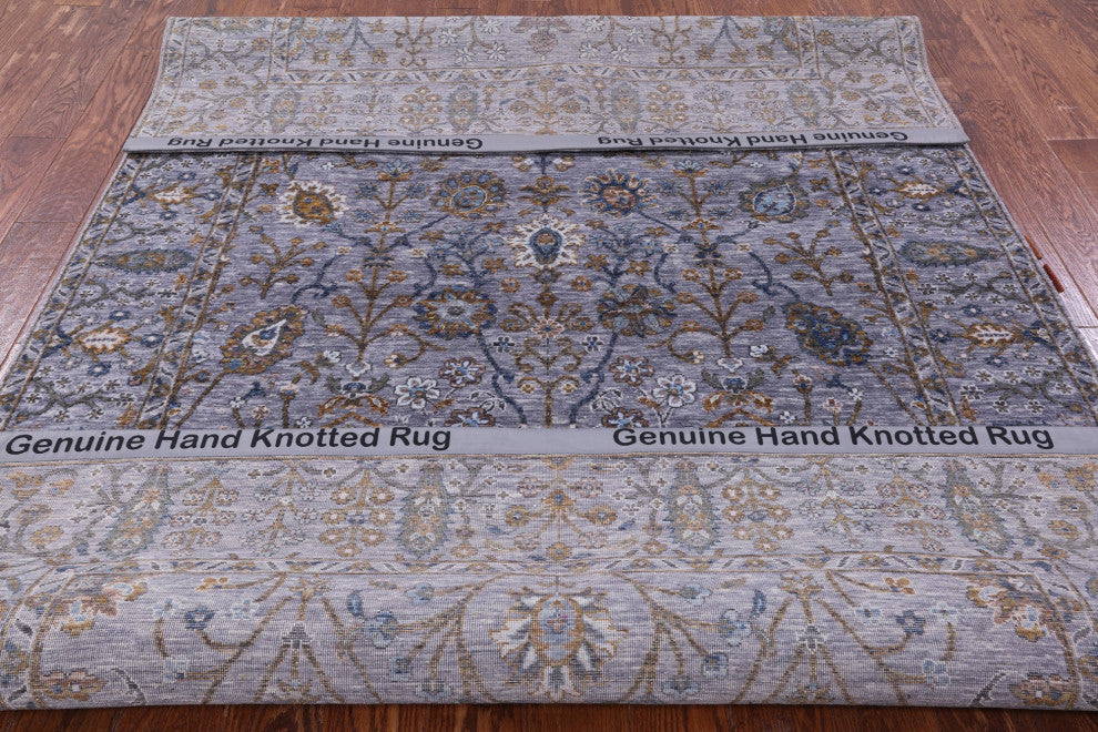 Persian Tabriz Hand Knotted Wool Rug 6' 1" X 9' 3" Q9003