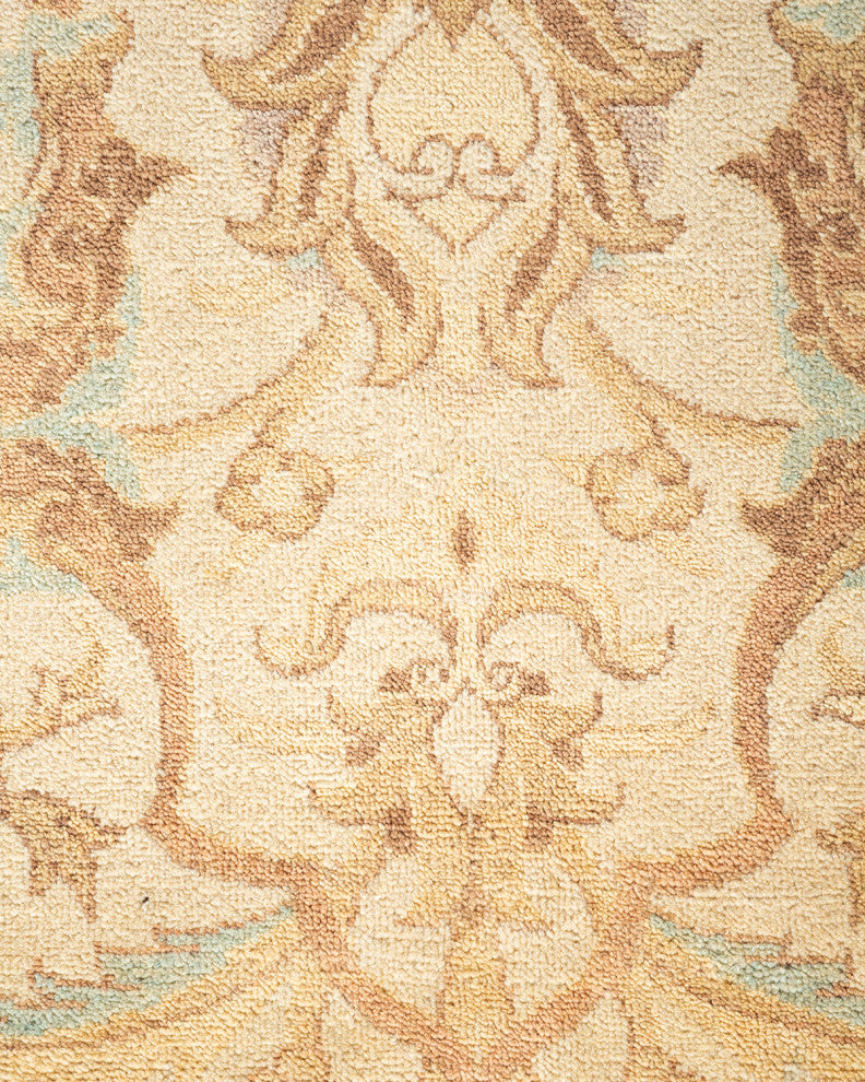 Eclectic, One-of-a-Kind Hand-Knotted Area Rug Ivory, 6' 0 x 9' 5