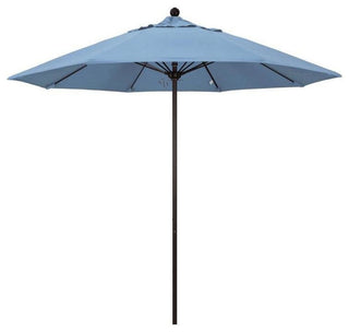 9' Venture Series Patio Umbrella With Sunbrella 1A Air Blue Fabric