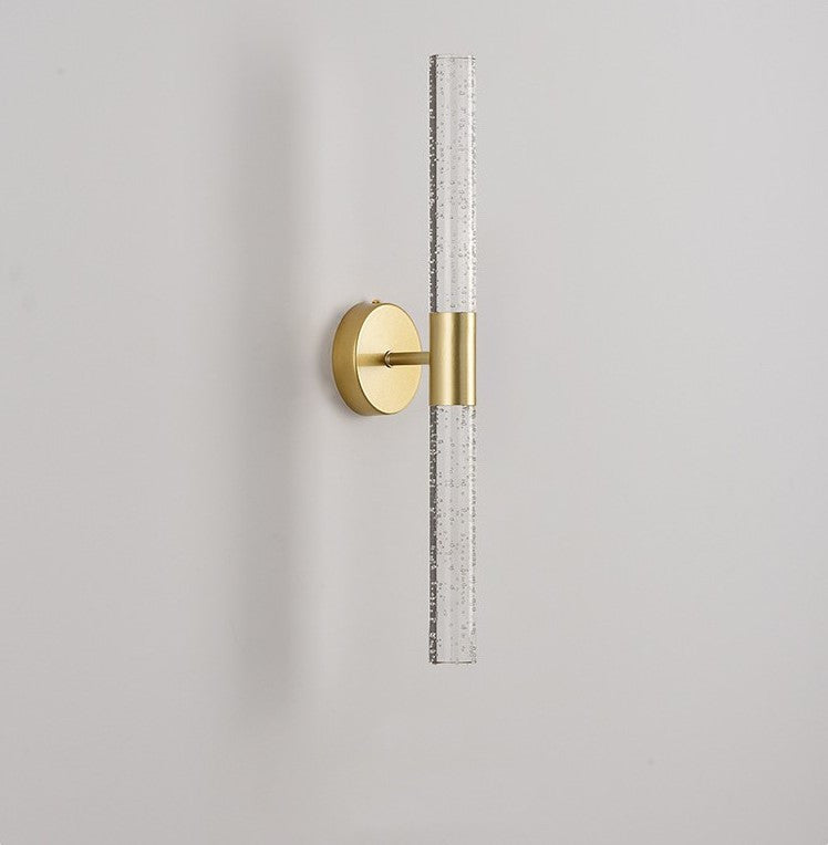 Modern Golden Wall Lamp in Minimalistic Style for Bedroom, Corridor, Gold, Warm Light