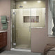 DreamLine Unidoor-X 66-66 1/2x72 Hinged Shower Door, Chrome, D1243634-01