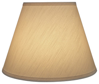 32623 Hardback Empire Shaped Spider Lamp Shade, Eggshell, 12" wide, 6"x12"x9"