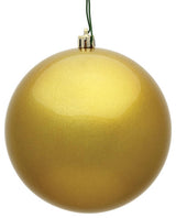 Vickerman N593008DCV 12" Gold Candy Ball Ornament