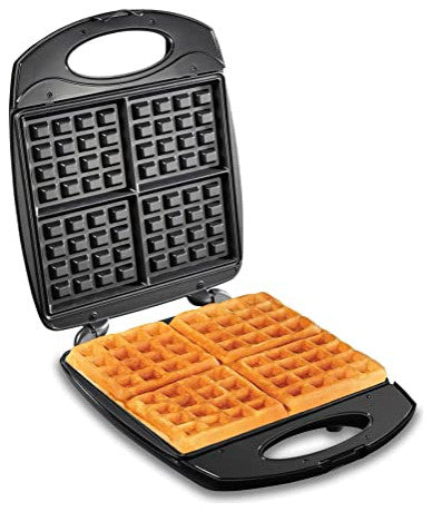 Belgian Mini Waffle Maker with Shade Control, Makes 2 at Once, Create, 4-Slice