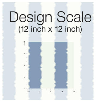 Scalloped Stripe Wallpaper