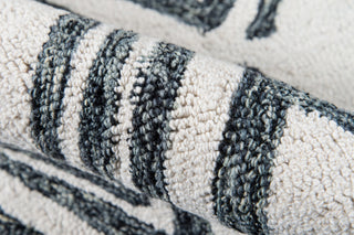 Momeni Mallorca Wool Hand Hooked Charcoal Area Rug 5'x8'