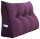 Bed Wedge Pillow Backrest Headboard Cushion Daybed Pillow Reading Wedge Purple, 39x20x8