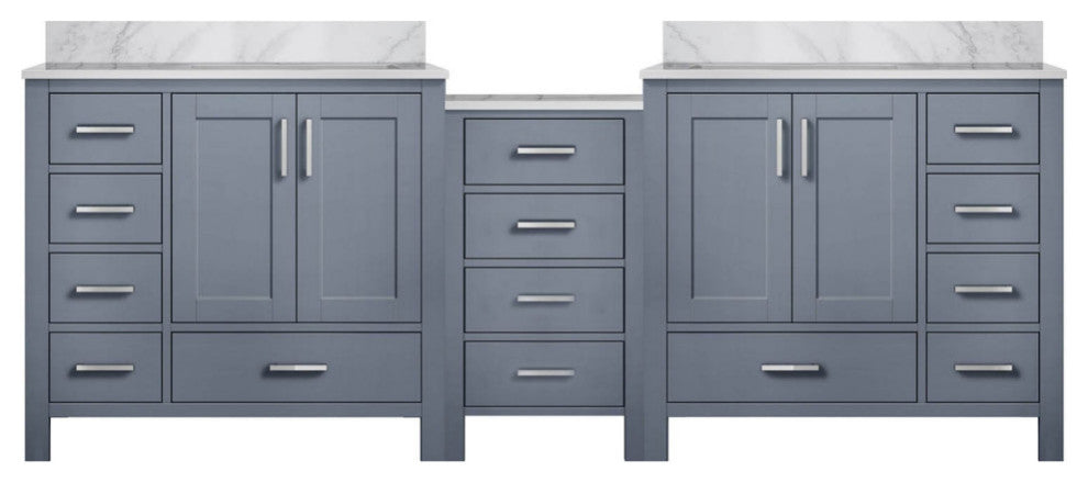 Lexora Coraline Double Bath Vanity Dark Gray 92 Vanity With Countertop