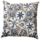 Bay Treasure Pillow, Taupe, 20"x20"