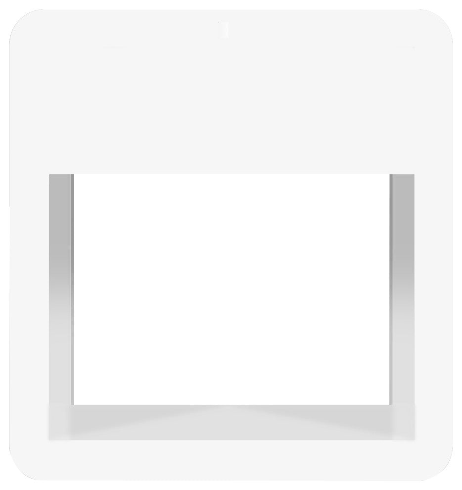 Langham Night Stand, White, Large
