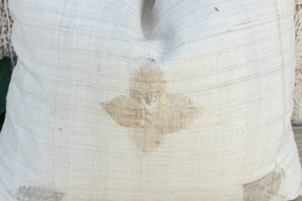 Ajano Leaf Printed Organic Silk Pillow