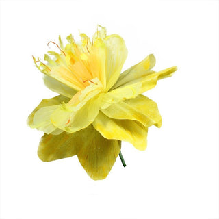 30" Yellow Green and Orange Decorative Spring Floral Artificial Craft Stem