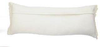 Caramel Fringed Cotton Throw Pillow, 14" X 36"