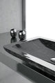 Alumix Vogue Rectangular Sink, Black and Silver