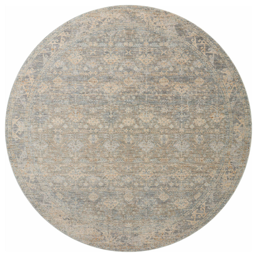 Angela Rose x Loloi Blake Sky / Beige 4'-0" x 5'-7" Accent Rug