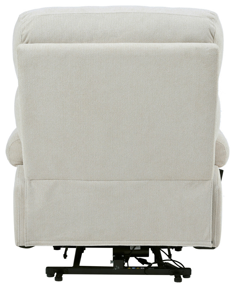 GDF Studio Oversized Power Lift Recliner Chair for Seniors, Remote Control, Light Gray