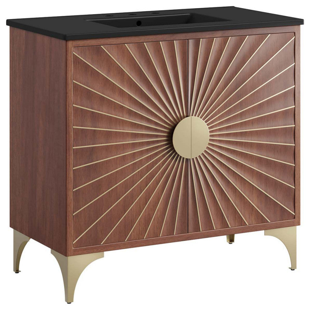 Daylight 36" Bathroom Vanity, Black Walnut