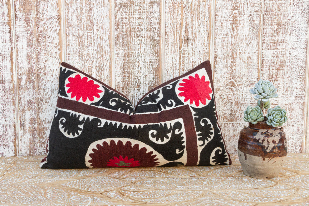 Tahmina Gul Suzani Lumbar Pillow