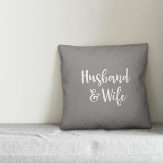 Husband & Wife 16x16 Throw Pillow