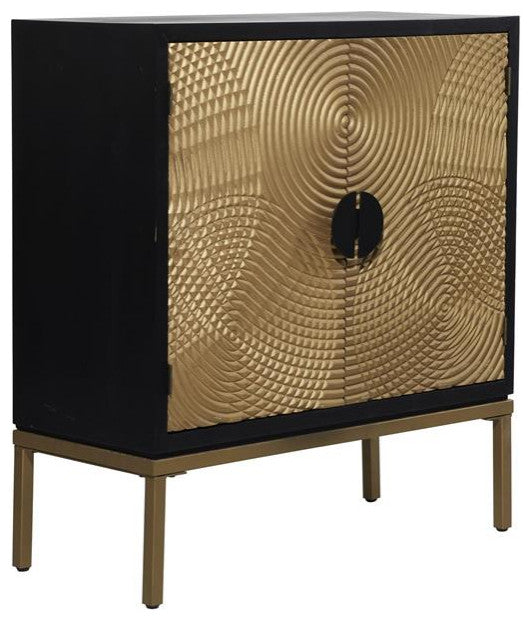 Bronze Wood Contemporary Cabinet