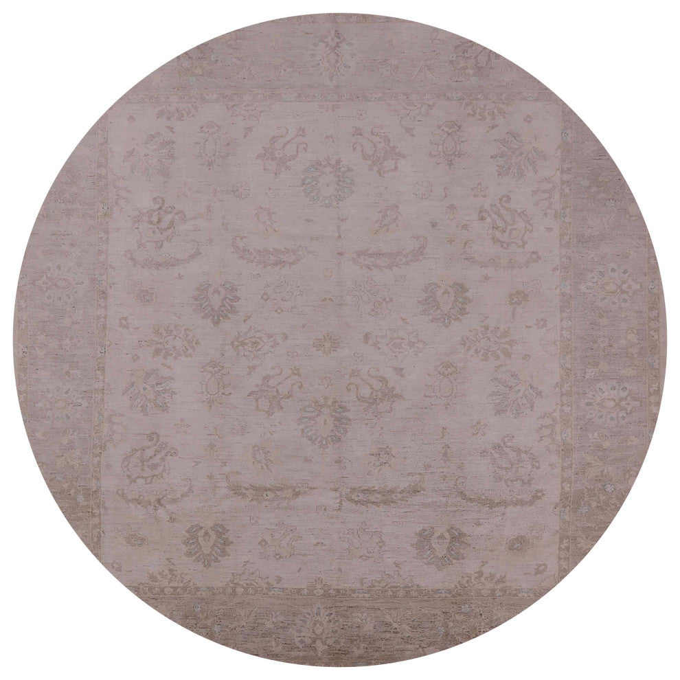 Ahgly Company Indoor Round Mid-Century Modern Area Rugs, 7' Round