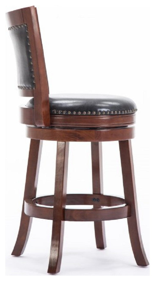 Bristol 24" Counter Height Swivel Stool, Cherry