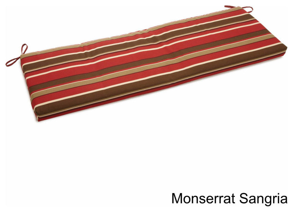 63"x19" Spun Polyester Bench Cushion, Sangria