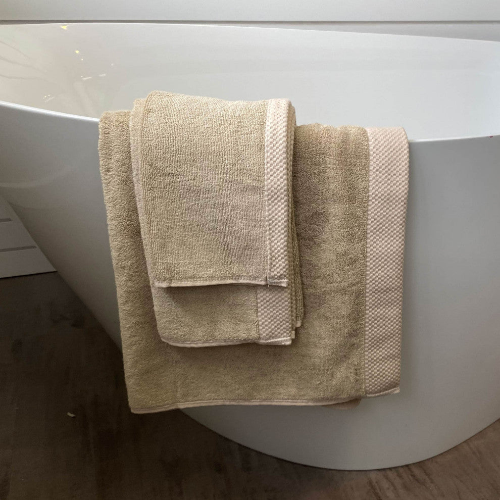 BedVoyage Luxury Viscose from Bamboo Towel Collection, Champagne, 3 Piece Set