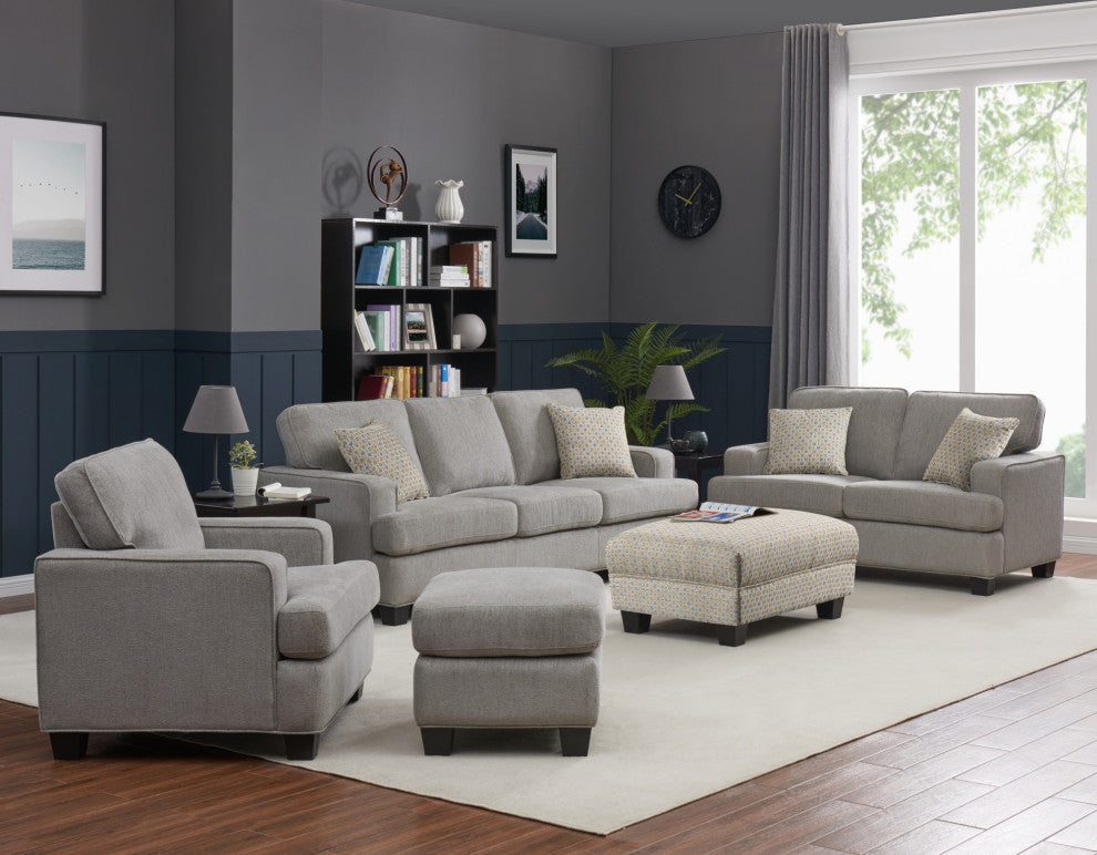 Huber Loveseat, Gray