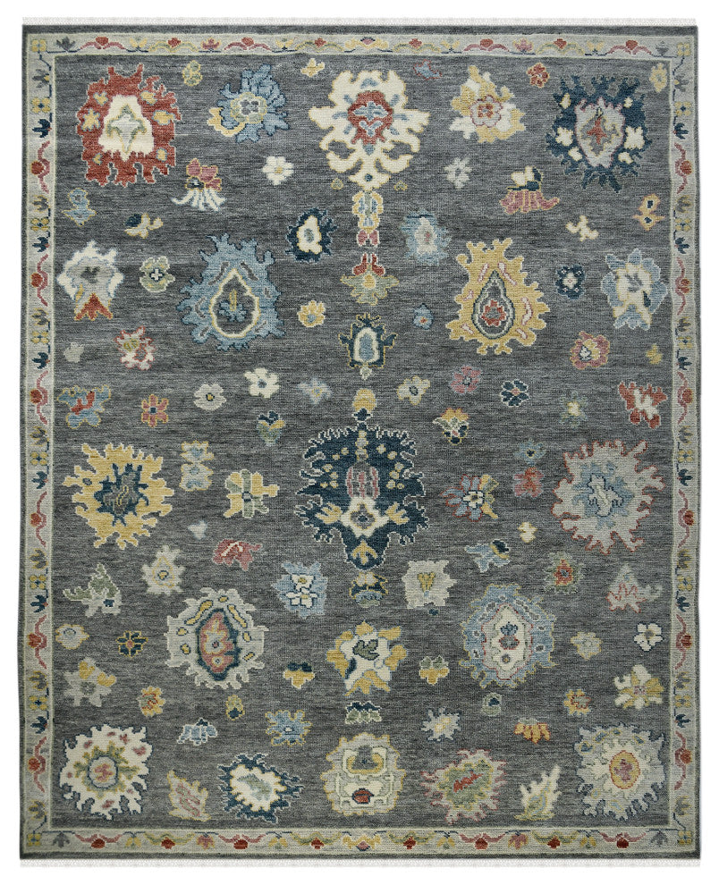 Jaigarh Carmina Area Rug, Gray, 9' x 12', Oriental