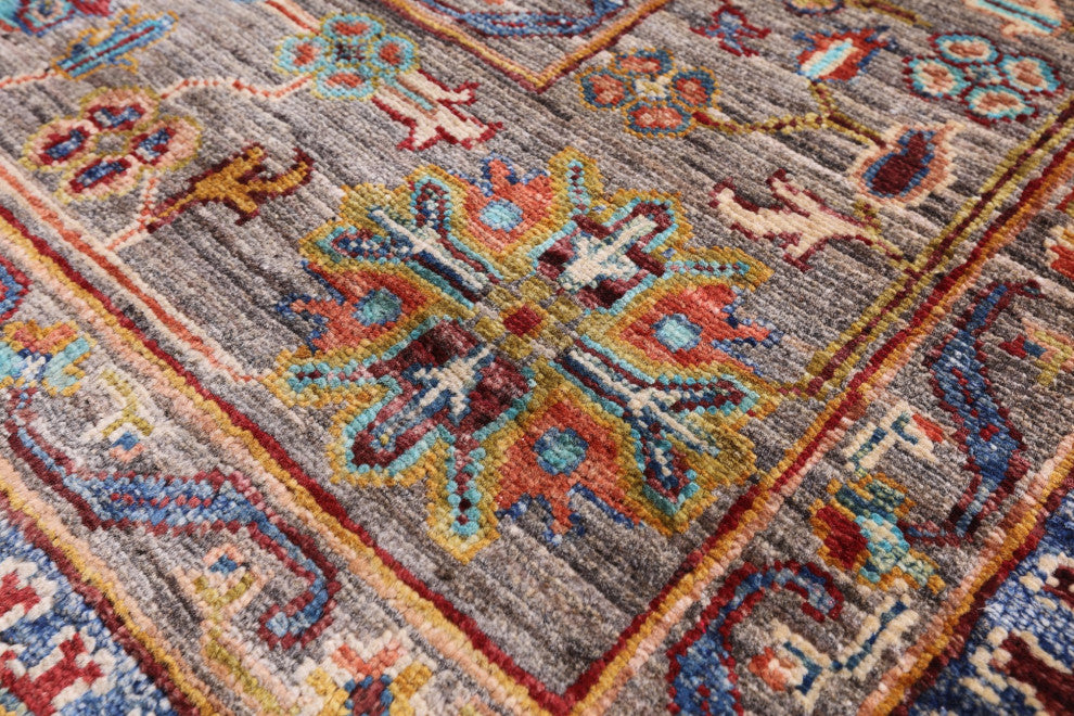 Handmade Persian Tabriz Wool Rug 5' 6" X 8' 3" - Q12213