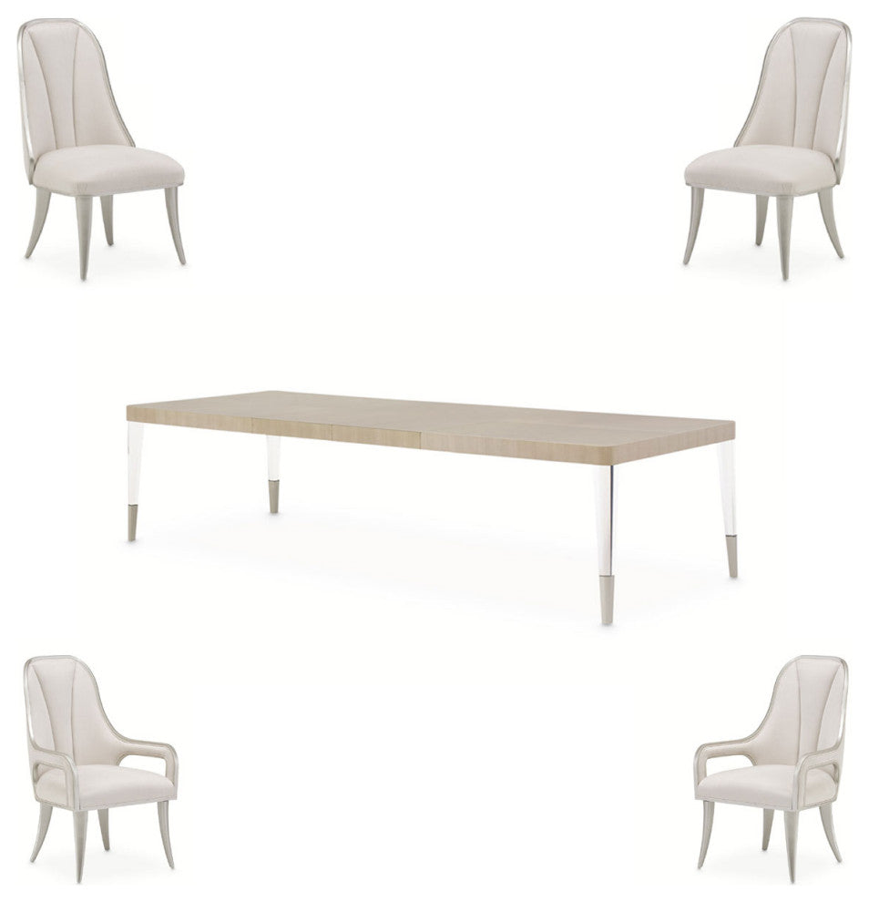 AICO Furniture Penthouse 5 Piece Dining Room Set